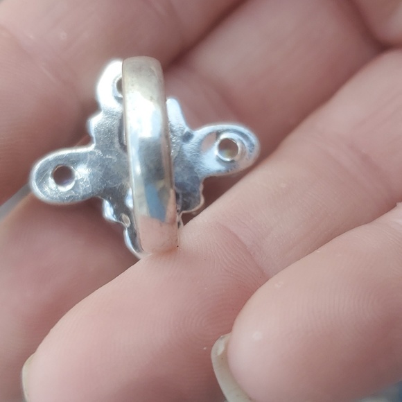 New Mystic Quartz, Blue Topaz & Black Onyx Silver Ring. - Picture 11 of 16